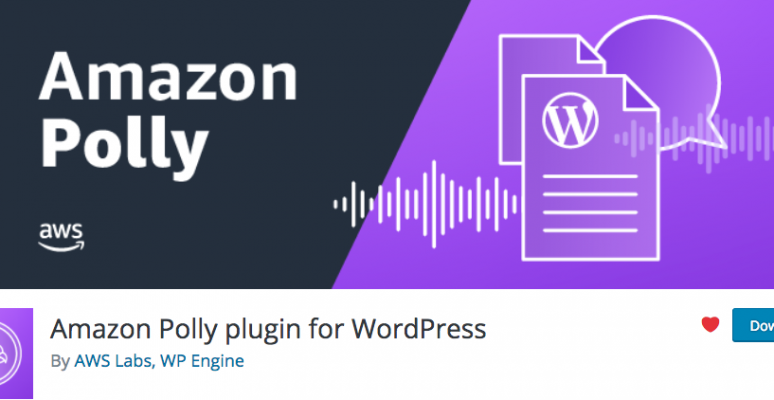 “Amazon Polly plugin for WordPress”プラグインを試してみた